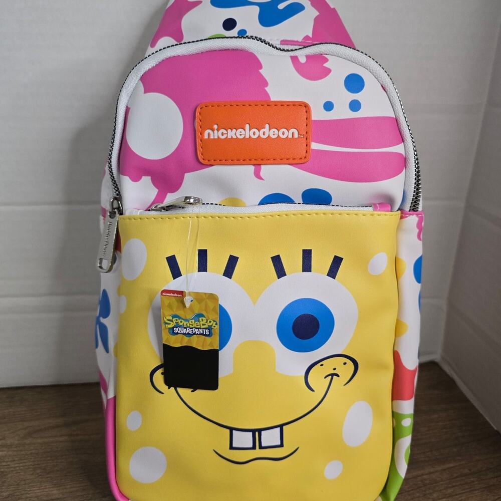 Nickelodeon Vegan Leather like Crossbody Sling Bag, SpongeBob SquarePants NWT